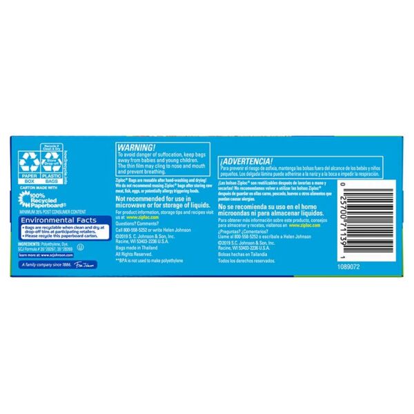 Bolsas Ziploc con Cierre Sandwich (40 uds)