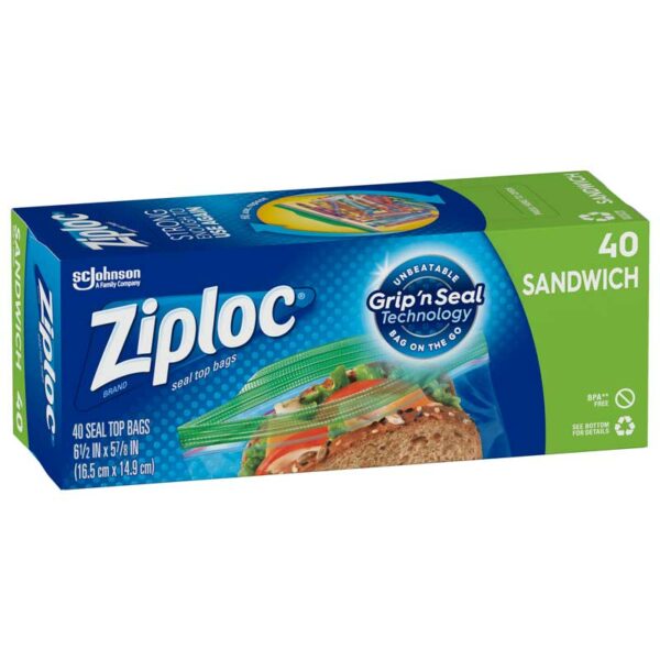 Bolsas Ziploc con Cierre Sandwich (40 uds)