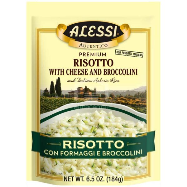 Risotto-Alessi-con-Queso-y-Brócolini,-6.5-oz-Front Risotto Alessi con Queso y Brócoli, 8 oz