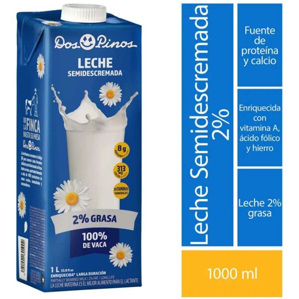 Leche-Semidescremada-Dos-Pinos,-1-L-Turn-3 Leche Semidescremada Dos Pinos, 1 L