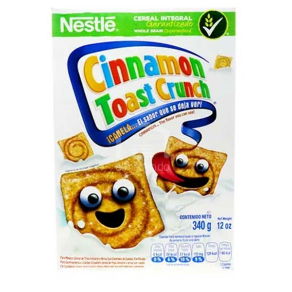 Cereal-Cini-Minis-Tostada-de-Canela-Crujiente,-340g-Front Cereal Cini Minis Tostada de Canela Crujiente, 340 g