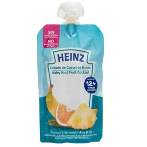 Compota Heinz Coctel de Frutas a partir de los 6 Meses Flexible, 113 g