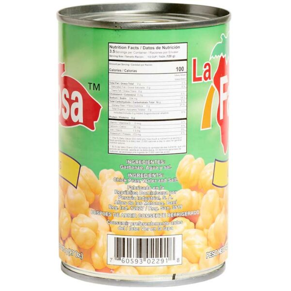 Garbanzos La Famosa 15 oz