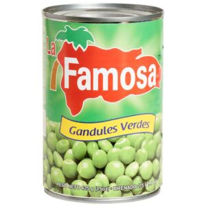 Guandules-Verdes-La-Famosa,-15-oz-Front Guandules Verdes La Famosa, 15 oz