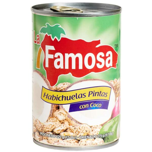 Habichuelas Pintas con Coco La Famosa 15 oz
