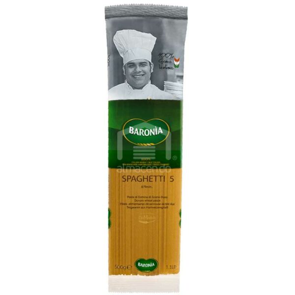 Pasta-Baronía-Spaghetti-5,-1.1-lb-Front Pasta Baronía Spaghetti 5, 1.1 lb