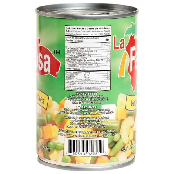 Vegetales Mixtos La Famosa 15 oz