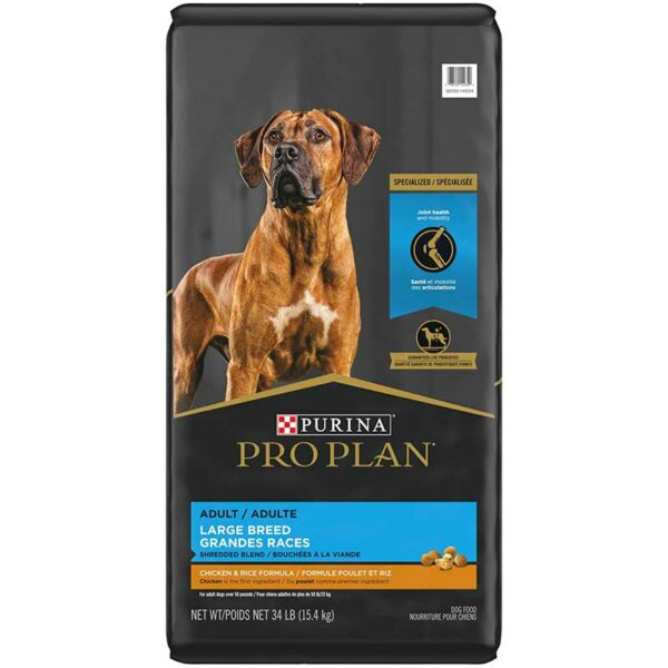 Alimento Seco para Perro Adulto Purina Pro Plan Fórmula de Raza Grande, 34 lbs