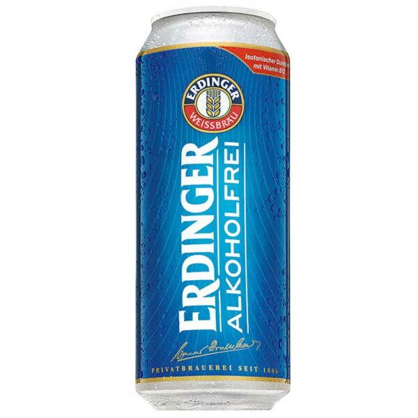 Cerveza Erdinger Alkoholfrei Lata, 16.9 oz