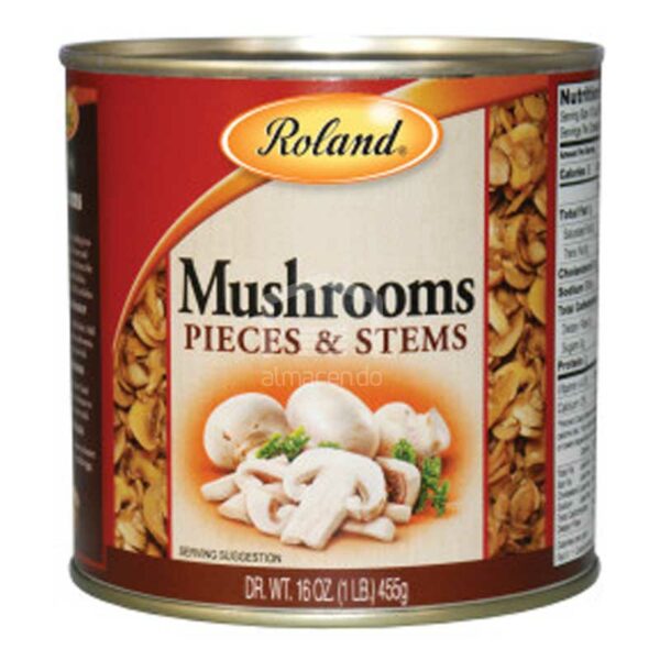 Champiñones Roland Rebanados, 1 lb