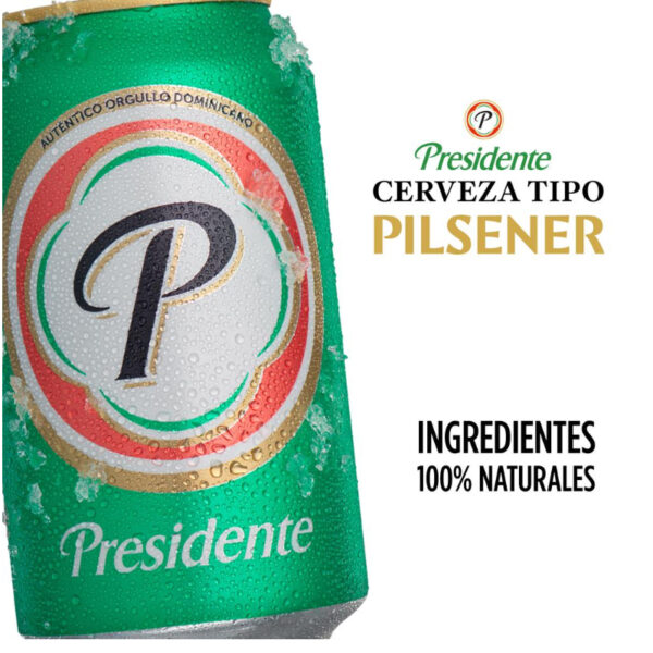 Cerveza Presidente Lata, 12 oz (24 uds)