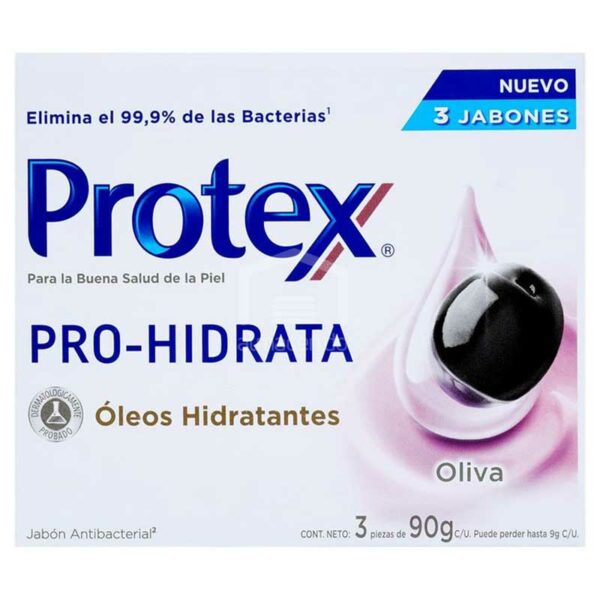 Jabón-Protex-Pro-Hidrata-Oliva,-3-uds-Front Jabón Protex Pro Hidrata Oliva (3 uds)