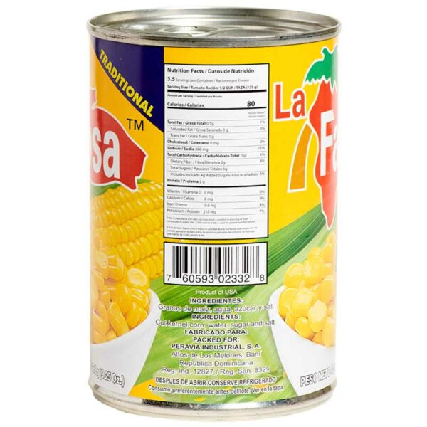 Maíz Dulce La Famosa 15 oz