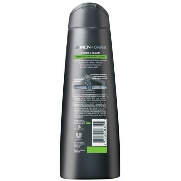 Shampoo + Acondicionador Dove Men + Care 2 en 1 Fresh Clean, 12 oz