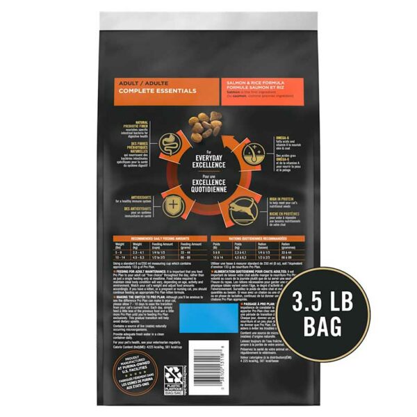 Alimento-Seco-para-Gatos-Adultos-Purina-Pro-Plan-Savor-Fórmula-de-Salmón-y-Arroz,-3.5-lbs-Back Alimento Seco para Gatos Adultos Purina Pro Plan Fórmula de Salmón y Arroz, 3.5 lbs