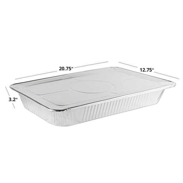 Bandeja Aluminio Rectangular Grande (1 ud)