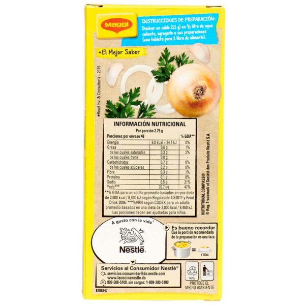 Caldo-de-Pollo-Instantáneo-Maggi,-12-Tabletas-Back Caldo de Pollo Instantáneo Maggi, 12 Tabletas