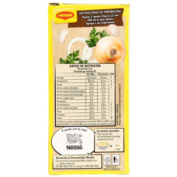 Caldo de Pollo Maggi Benebien, 12 Tabletas