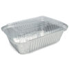 Envase Aluminio Con Tapa Rectangular 1.5 lb - 125 uds