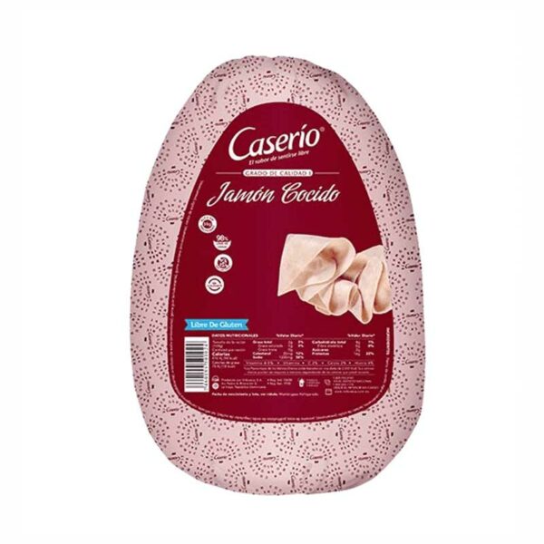 Jamón Cocido Caserío Rebanado, 1 lb