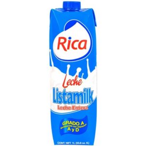 Leche Entera Rica Listamilk, 1 L