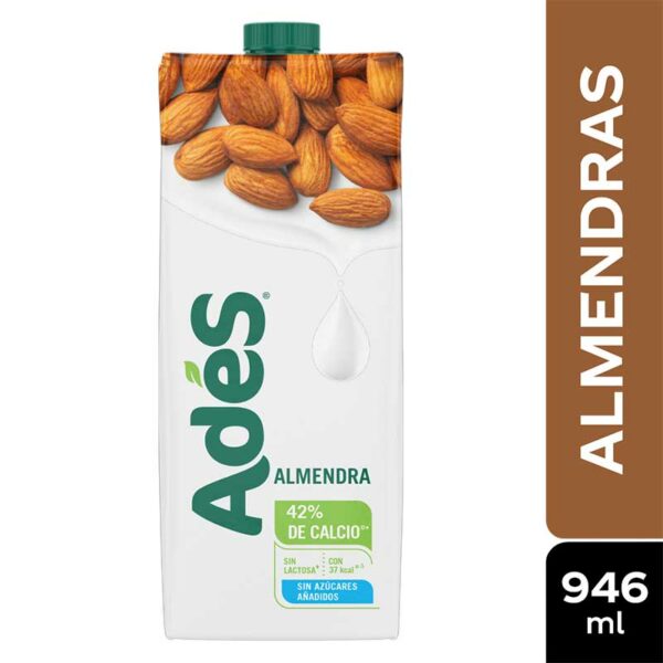 Leche-de-Almendra-Adés-sin-Azúcar,-32-oz-Front Leche de Almendra Adés sin Azúcar, 32 oz