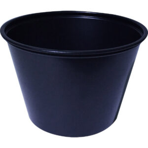 Envase Souffle Negro S400 Plastifar 4 oz (125 uds)