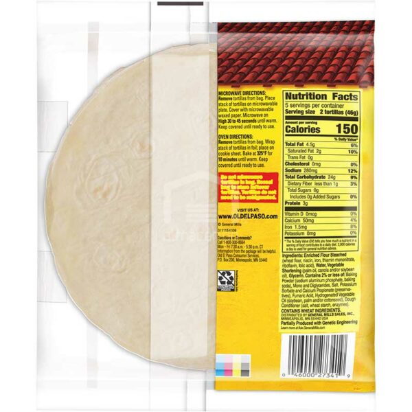 Tortillas de Harina Old El Paso para Tacos Suaves y Fajitas 6" (10 uds)