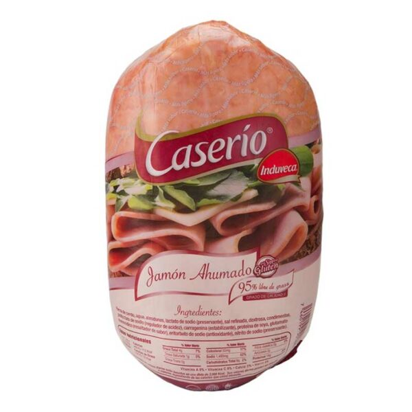 Jamón-Caserío-Cerdo-Ahumado-Front Jamón Caserío Cerdo Ahumado Rebanado, 1 lb