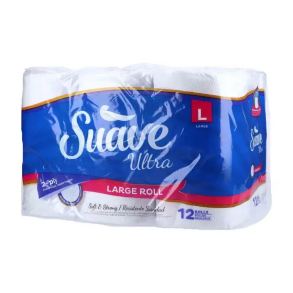 Papel Higiénico Suave Ultra Rollo Grande, 12 uds (L)