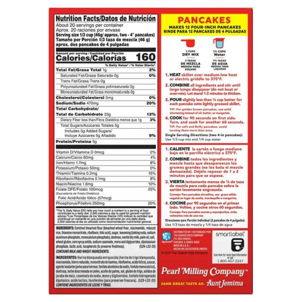 Mezcla Complete para Pancake y Waffle Pearl Milling Company, 32 oz