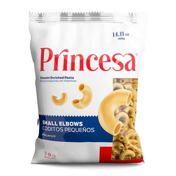 Pasta-Princesa-Coditos-Pequeños,-14.11-oz-Front Pasta Princesa Coditos Pequeños 14.11 oz