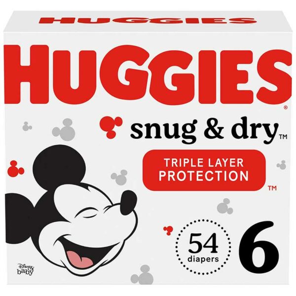 Pañales-Huggies-Snug-&-Dry-No.-6,-Caja-(54-uds)-Front Pañales Huggies Snug & Dry No. 6, Caja (54 uds)