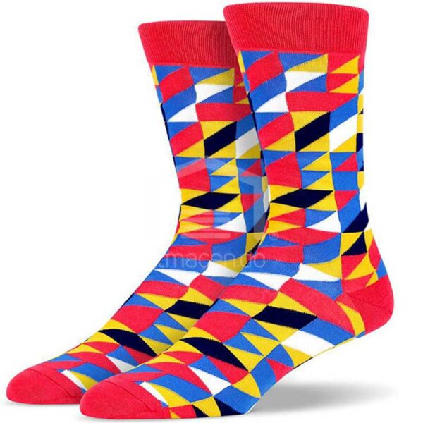 Medias Soxy Red Yellow Blue Mosaic