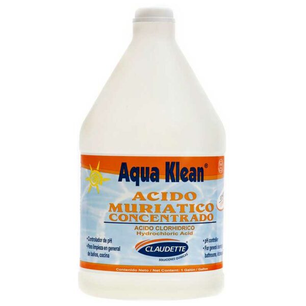 Ácido Muriatico Concentrado Aqua Klean, 1 gal