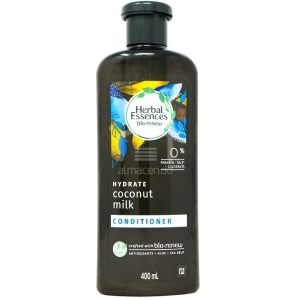 Acondicionador-Bio-Herbal-Essences-Renovar-Leche-de-Coco_-400ml-Front Acondicionador Hidratante Herbal Essences Coconut Milk, 400 ml