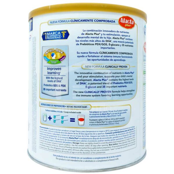 Leche en Polvo Alacta Plus, 1500 g