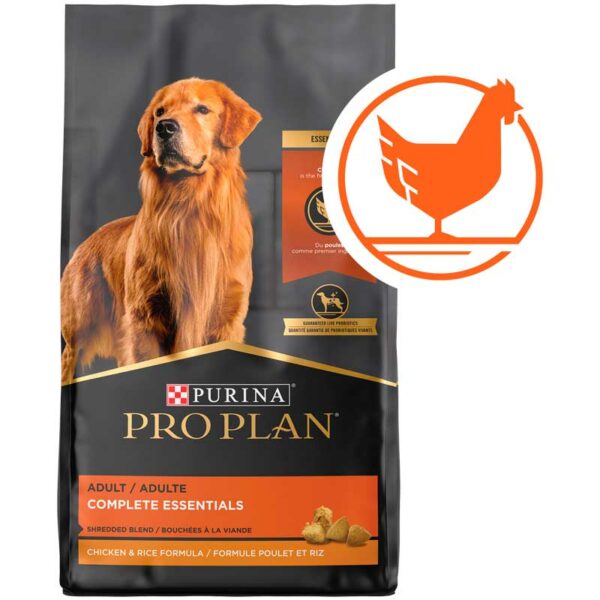 Alimento Seco para Perro Adulto Purina Pro Plan Fórmula Triturada de Pollo y Arroz, 35 lbs
