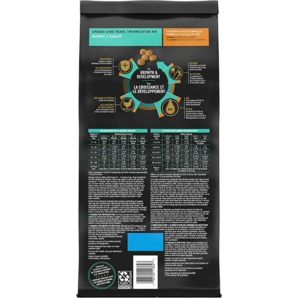 Alimento Seco para Perro Cachorro Purina Pro Plan Fórmula de Pollo y Arroz, 34 lbs