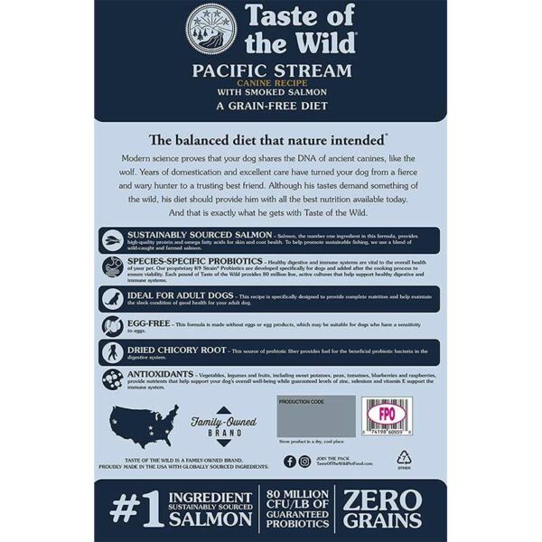 Alimento-para-Perros-Taste-of-The-Wild-Pacific-Stream_-30lbs-Back Alimento para Perros Taste of The Wild Pacific Stream, 26.8 lbs