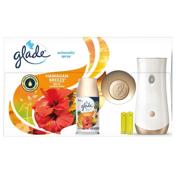 Ambientador Glade Automatic Spray Fragancia Brisa Hawaiiana, 6.2 oz