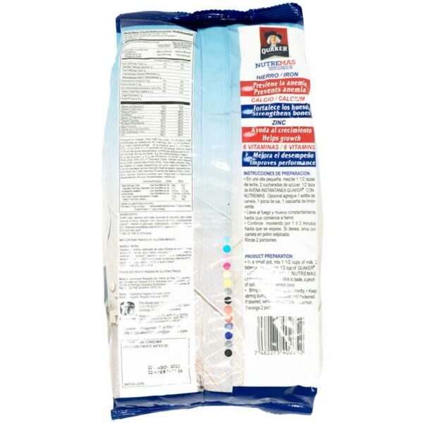 Avena Entera Instantánea Quaker Nutremas, 618 g