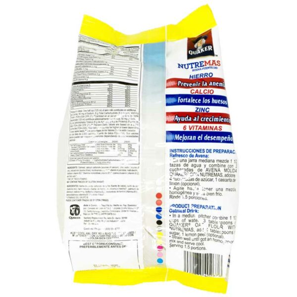 Avena Molida Instantánea Quaker Nutremas, 550 g