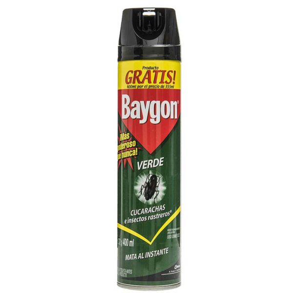 BAYGON-Extermina-Cucarachas-e-Insectos-Spray_-400-ml-Front BAYGON Extermina Cucarachas e Insectos Spray, 400 ml