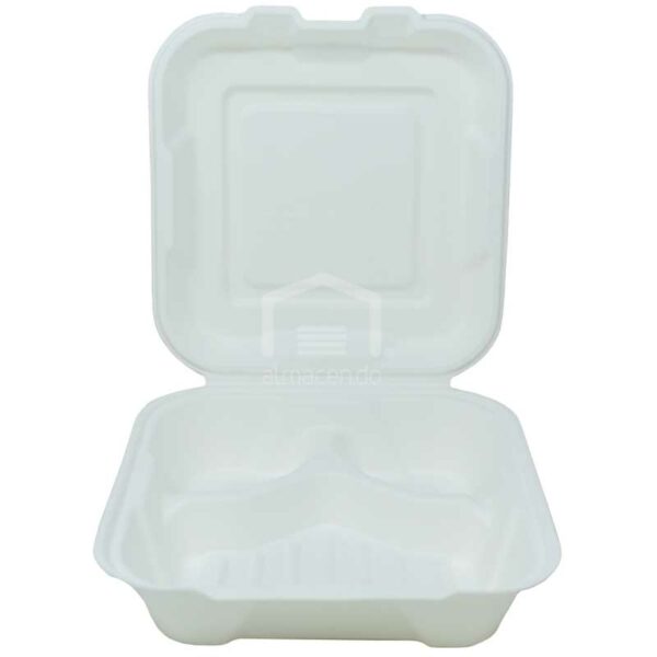 Bandeja Doble EP243 Bionature 8" x 8" con División (50 uds)