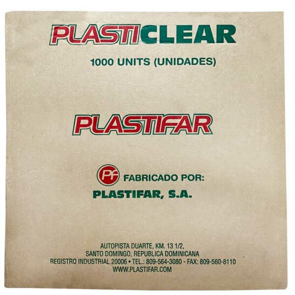 Bandeja Doble PC742 Transparente, 1 Pinta Caja (1000 uds)