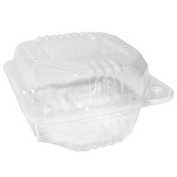 Bandeja Doble PC742 Transparente para Frutas, 1 Pinta (125 uds)
