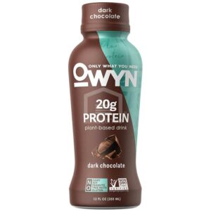 Batido Nutricional Vegano Owyn Chocolate Negro, 12 oz