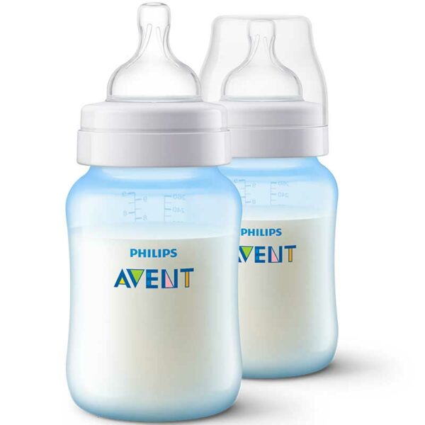 Biberón Philips Avent Anti-colic de Cuello Ancho, 9 oz (2 uds)