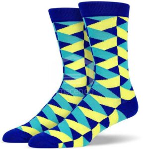 Medias Soxy Blue Yellow 3D Wavy